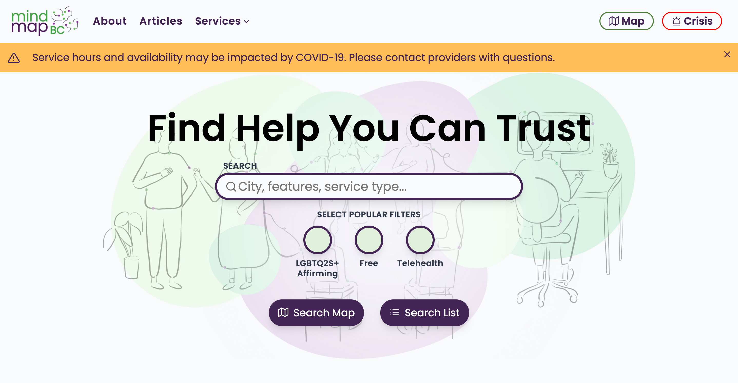 MindMapBC front page