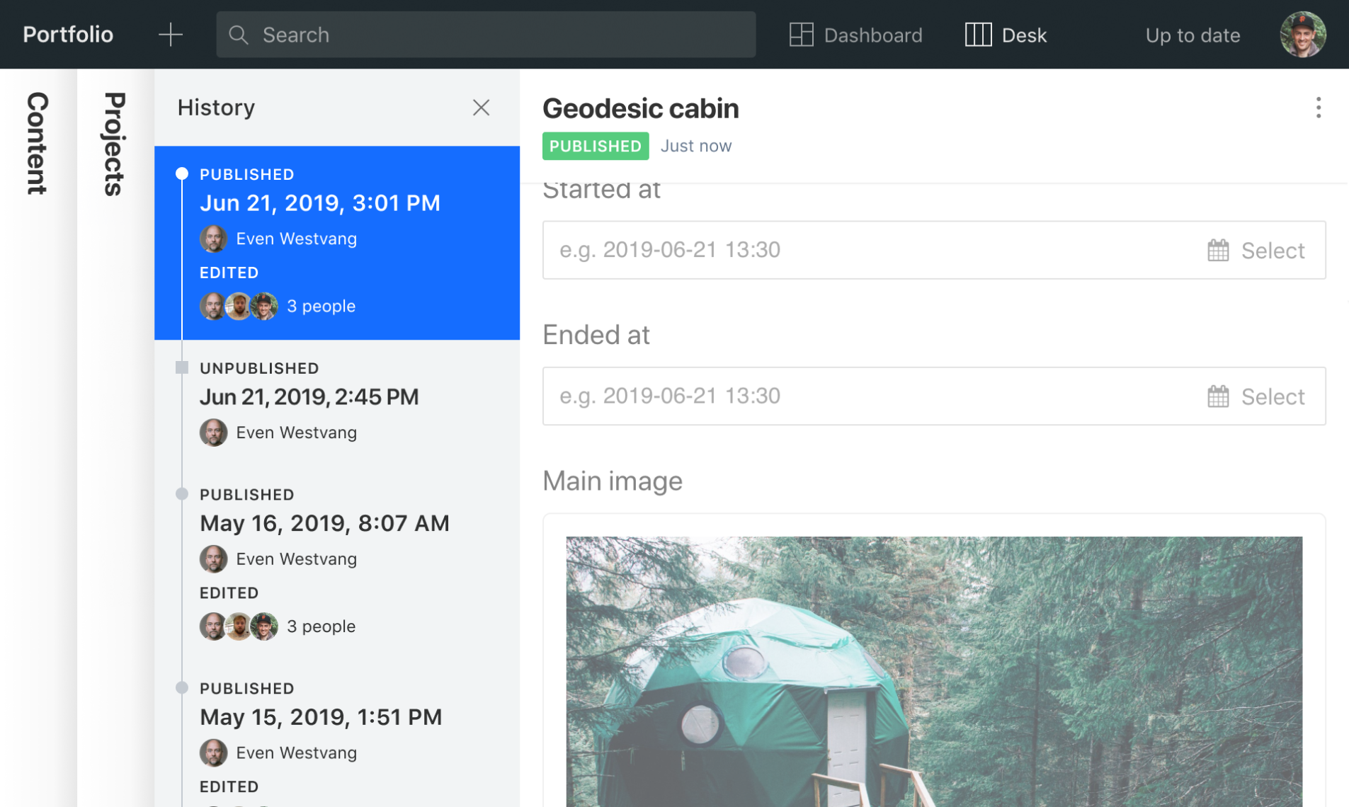 Introducing History API & Experience