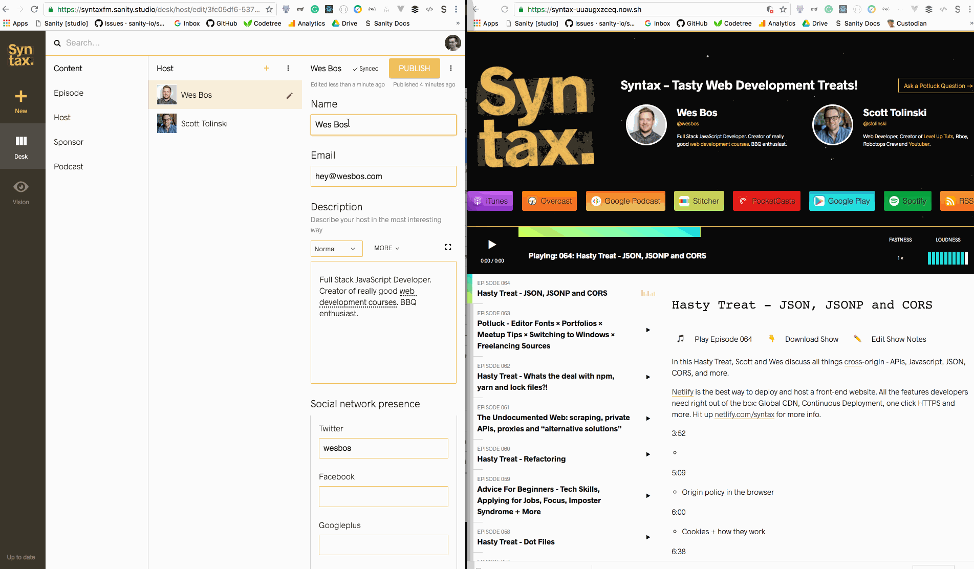 Live updates from the Studio