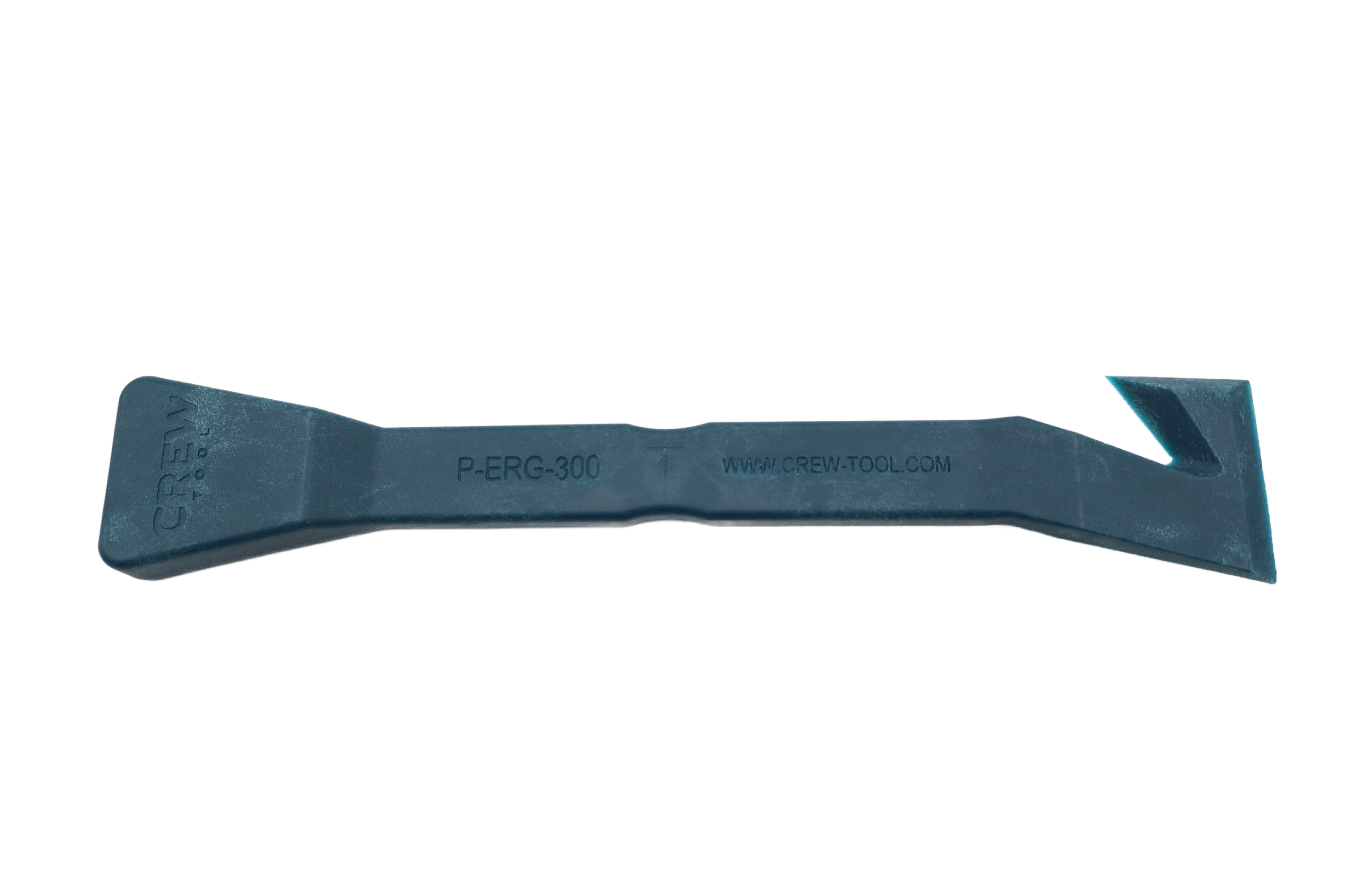 Angled Push/Pull Ergonomic Scraper, Nylon, Teal