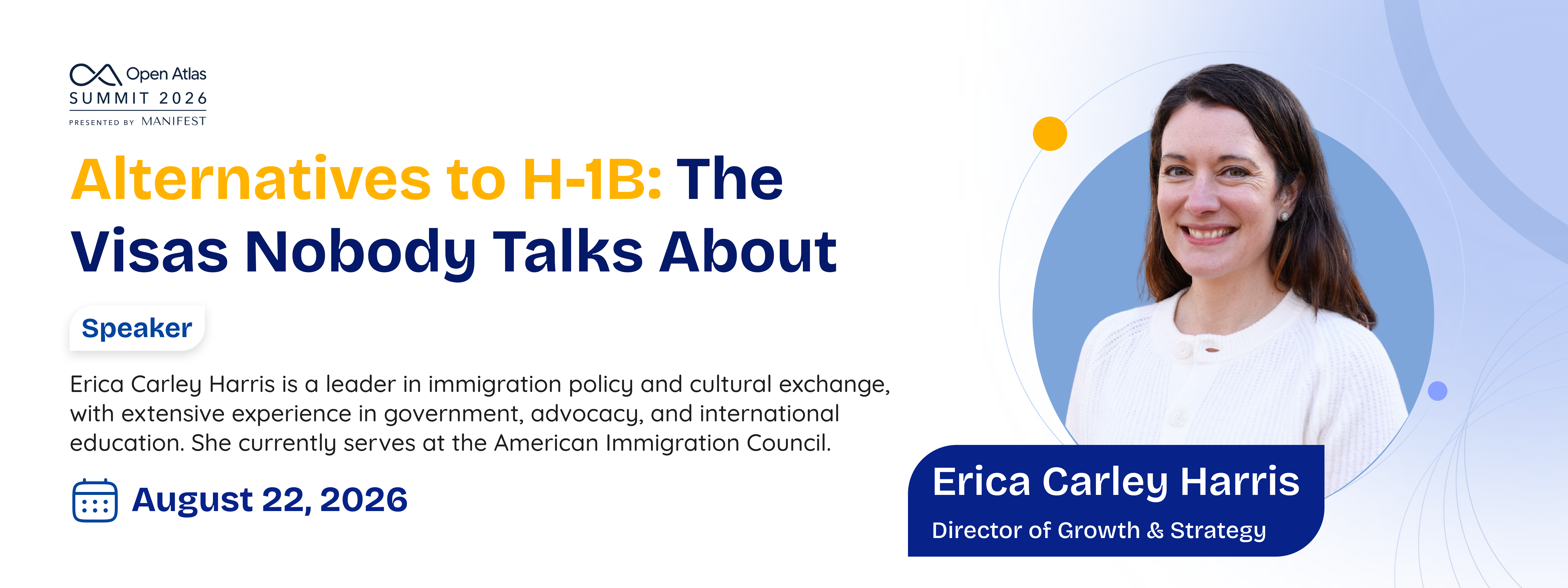 Erica Carley Harris at Open Atlas Summit 2026: Alternatives to H-1B