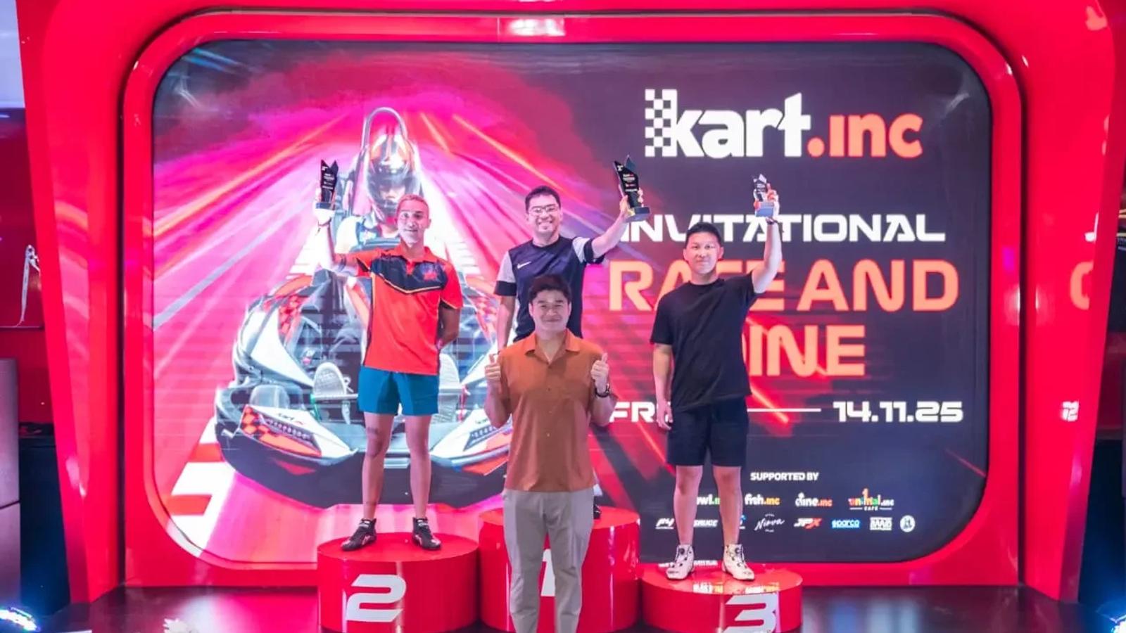 Peserta podium Kart.inc Invitational Race and Engine di Kart.inc PIK 2