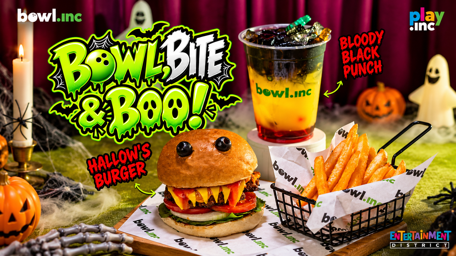 Poster Bowl, Bite & Boo!