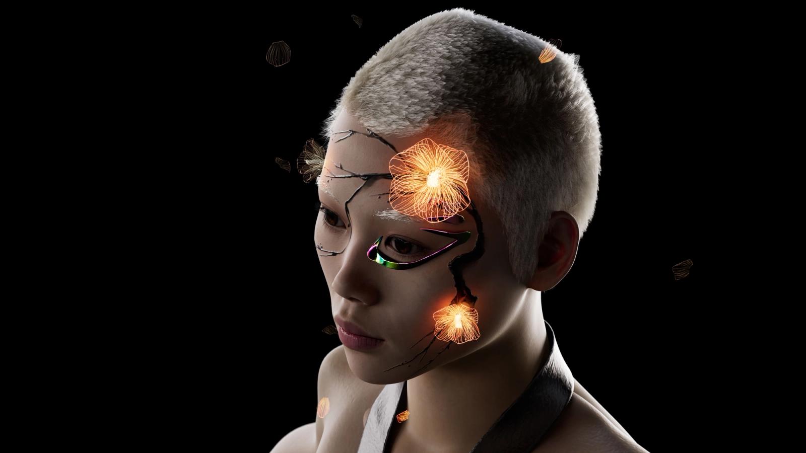 The first augmented makeup stickers