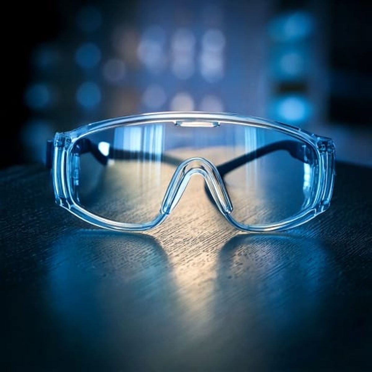 Photo de lunettes de sécurité.