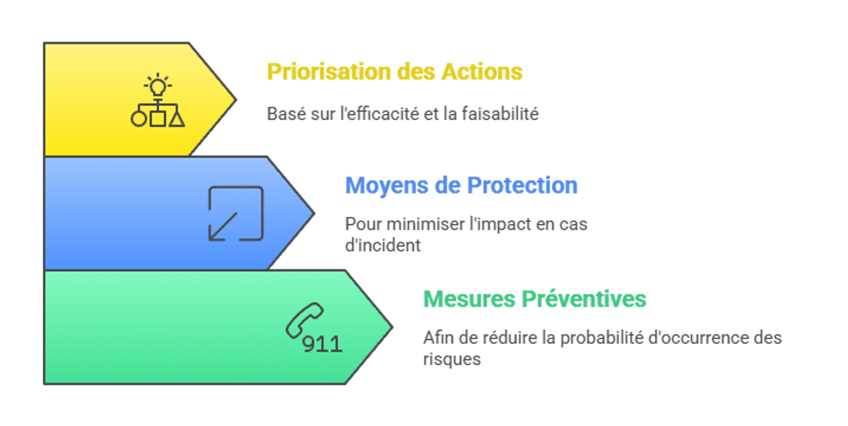 Infographie présentant les mesures de prévention et de protection.