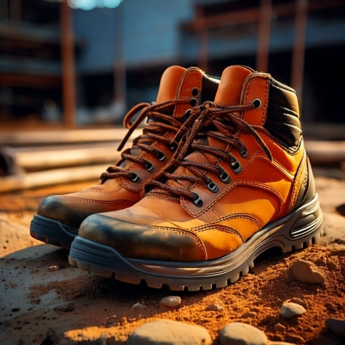 Photo de chaussures de sécurité.