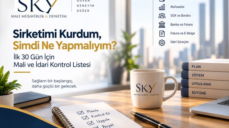 Şirketimi Kurdum, Şimdi Ne Yapmalıyım? İlk 30 Gün İçin Mali ve İdari Kontrol Listesi