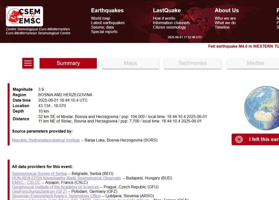 Image for Zemljotres kod Stoca