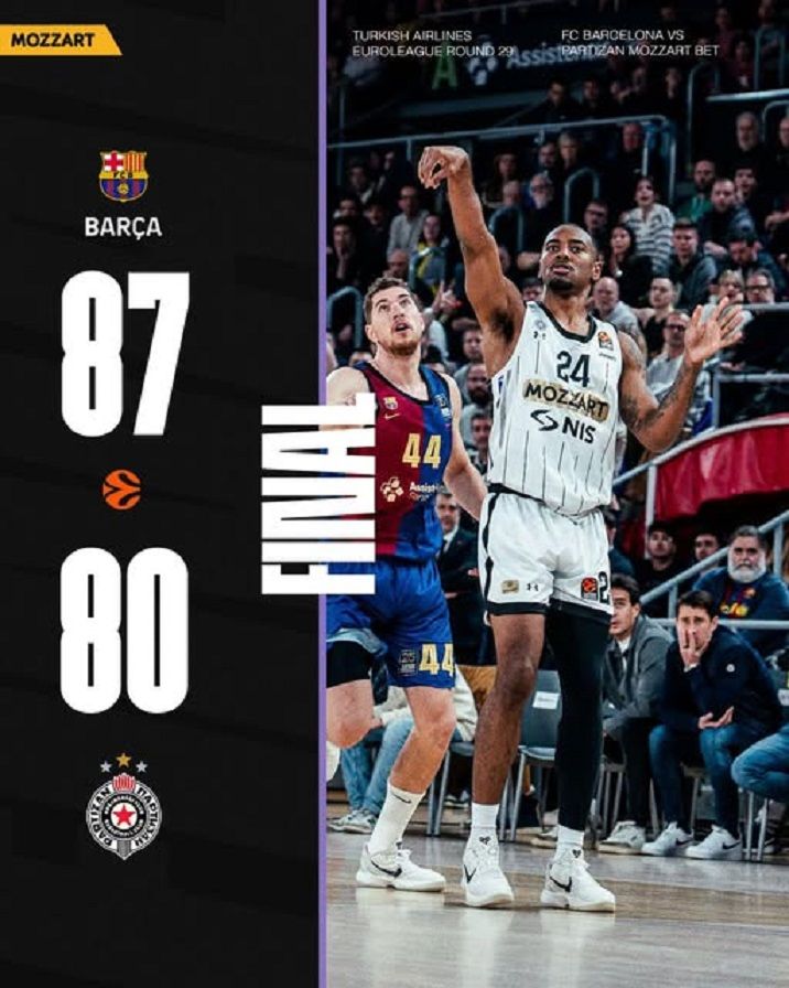 Image for Poraz Partizana u Barseloni