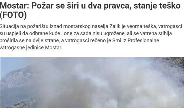 Image for Požari iznad Mostara