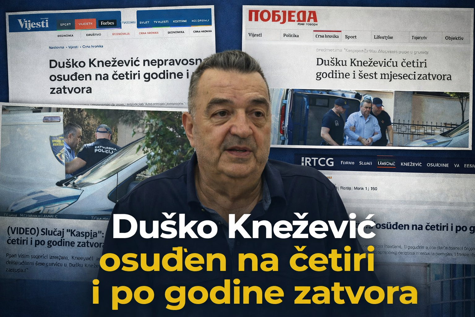 Image for Crnogorski biznismen Duško Knežević osuđen na četiri i po godine zatvora
