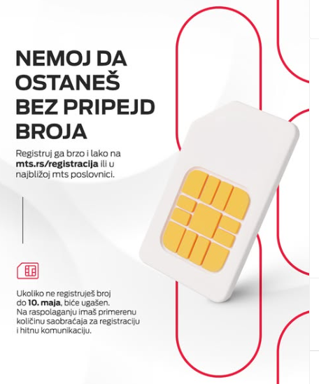 Image for Registrujte pripejd broj do 10. maja