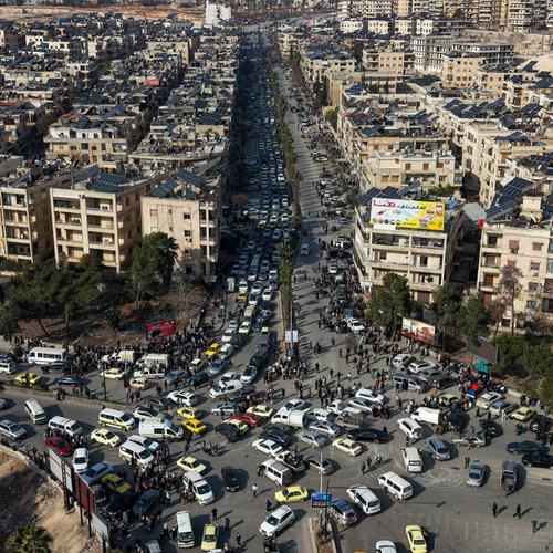 Image for Stanovnici beže iz grada Alepa