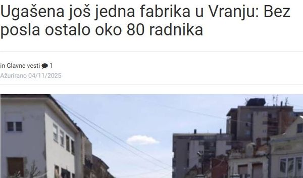 Image for Još jedno zatvaranje u Vranju