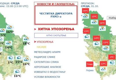 Image for Upozorenje na kišu i sneg