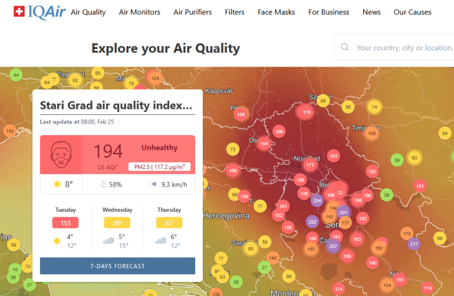 Image for Veliko zagađenje u Beogradu