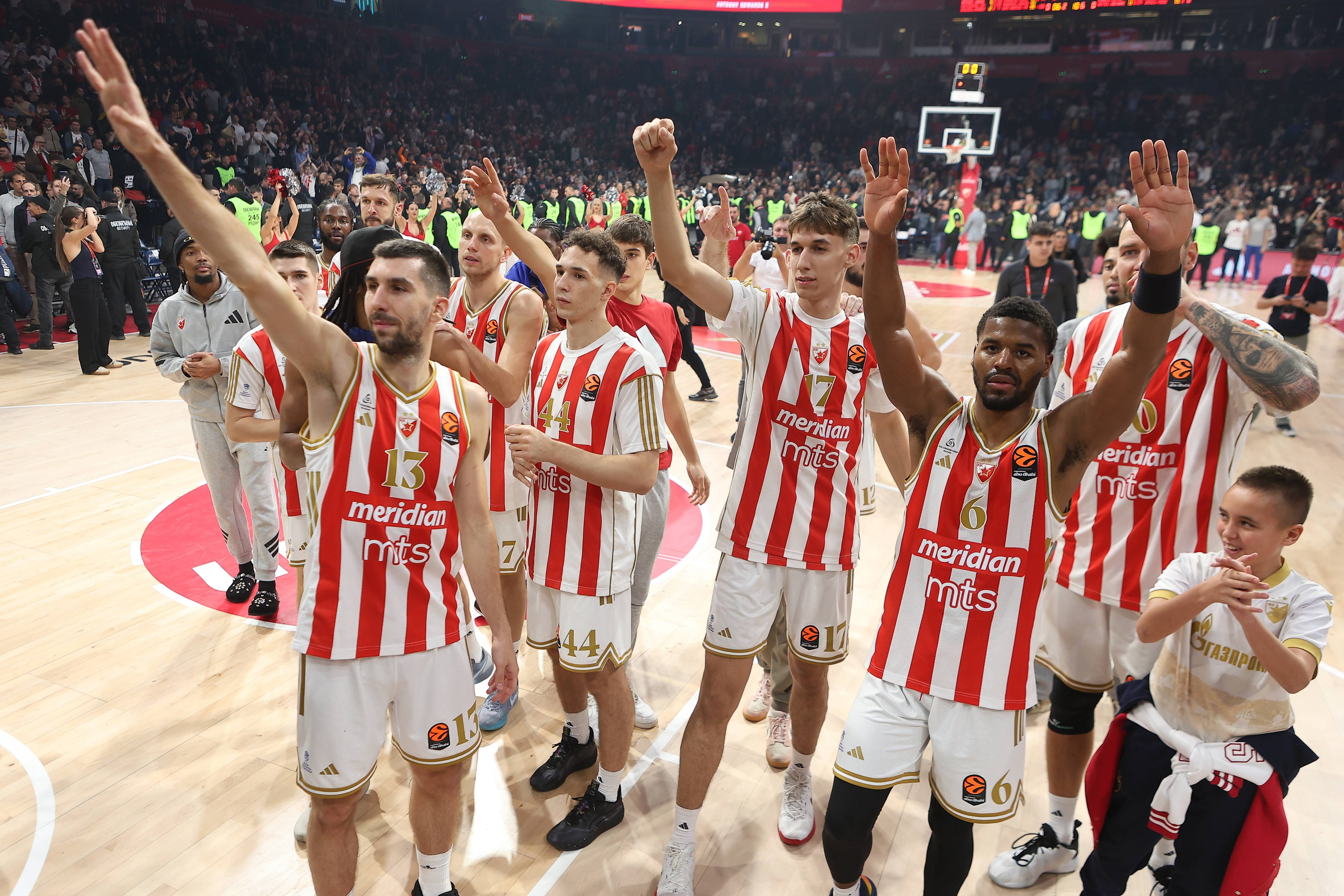 Image for Košarkaši Crvene zvezde pobedili Olimpijakos u Evroligi