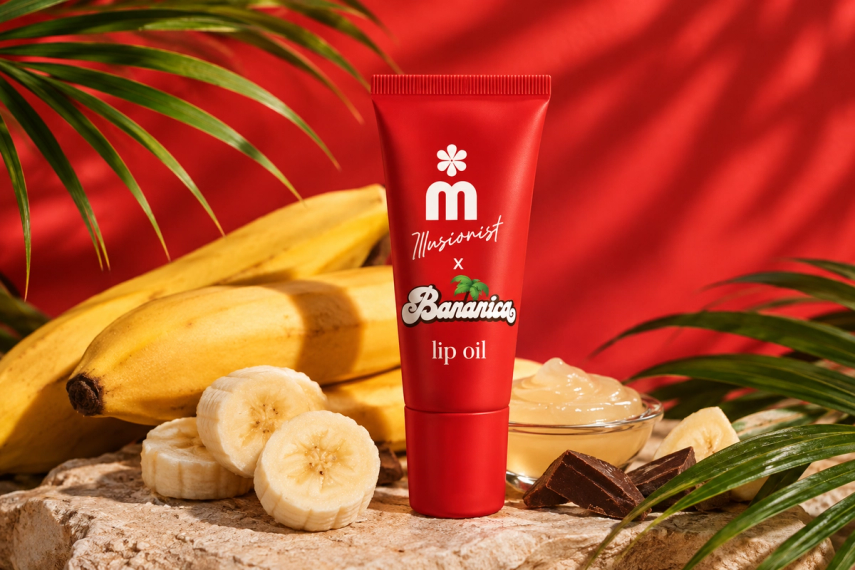 Melem x Bananica lip oil ilustracija