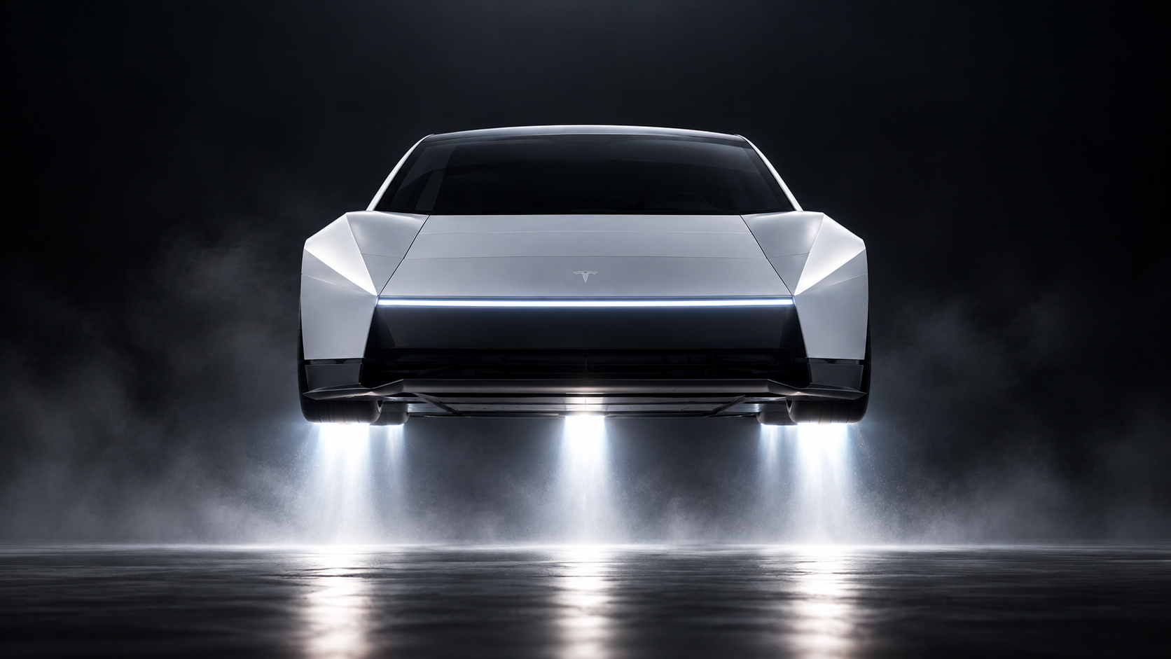 AI Ilustracija novog modela automobila Tesla Roadster