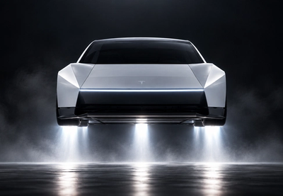AI Ilustracija novog modela automobila Tesla Roadster
