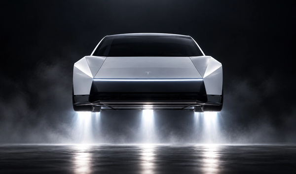 AI Ilustracija novog modela automobila Tesla Roadster