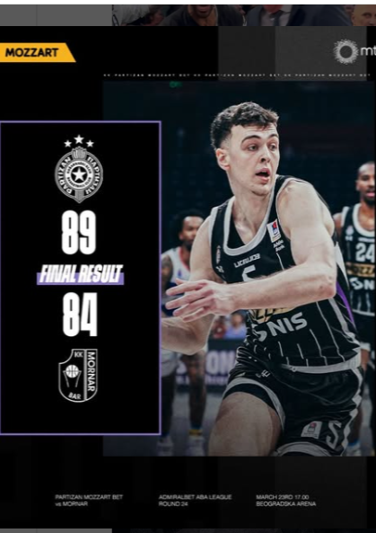 Image for Partizan pobedio Mornar