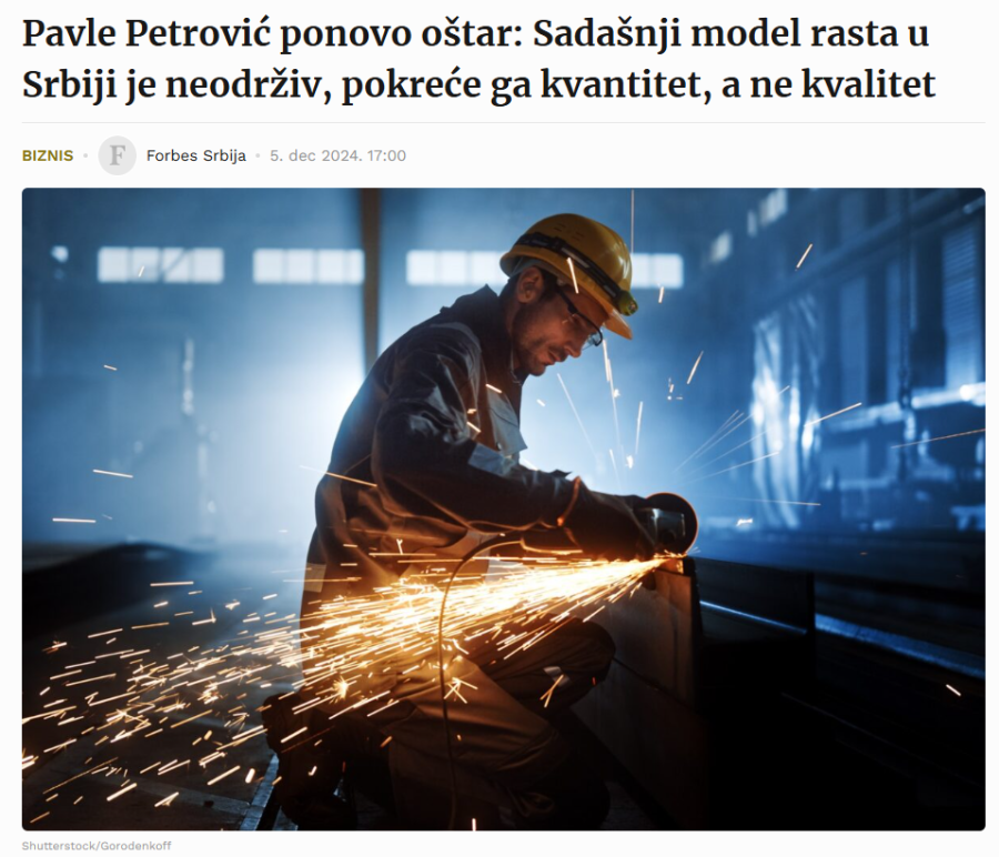 Image for Model rasta Srbije neodrživ