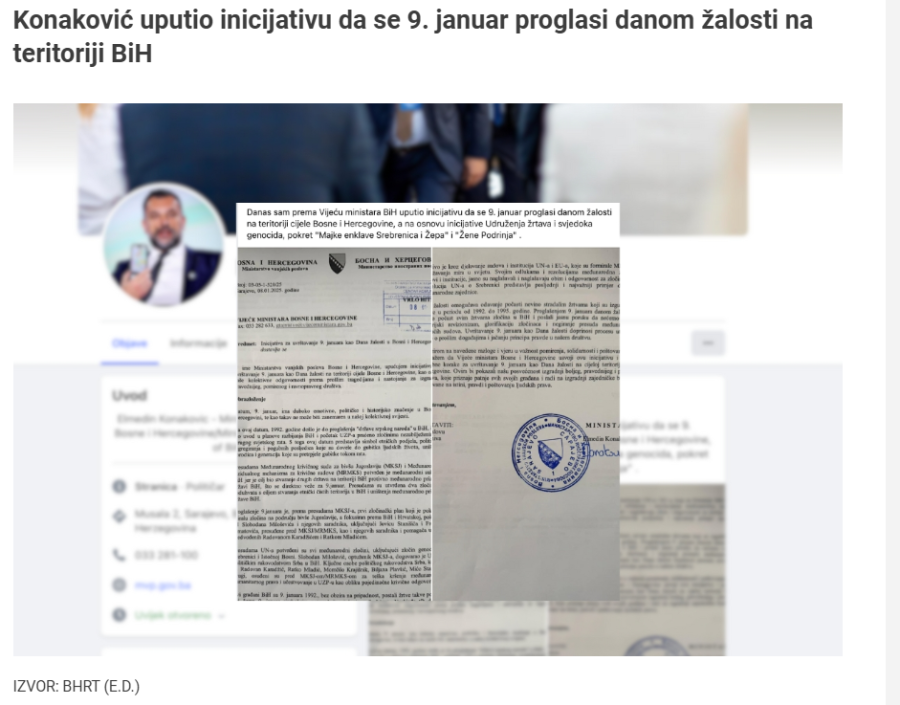 Image for Dan žalosti 9. januar