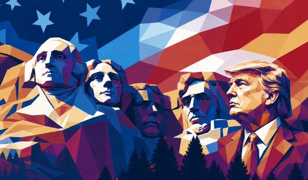 U objavi na platformi Truth Social Tramp je objavio realističan prikaz nacionalnog spomenika planine Rašmor, na kojem su u granitu isklesani portreti američkih predsednika Džordža Vašingtona, Tomasa Džefersona, Teodora Ruzvelta i Abrahama Linkolna, a sa desne strane, dodat je i njegov lik