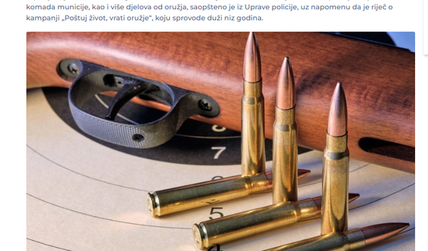 Image for Vraćeno 33 komada oružja