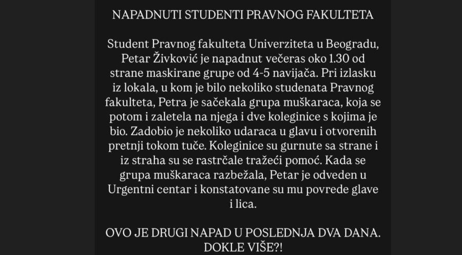 Image for Napadnut student prava
