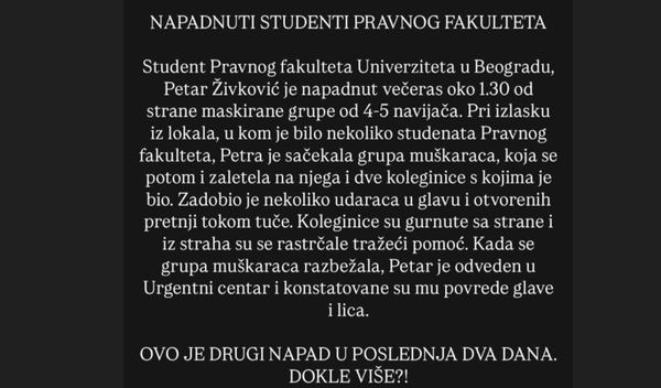 Image for Napadnut student prava
