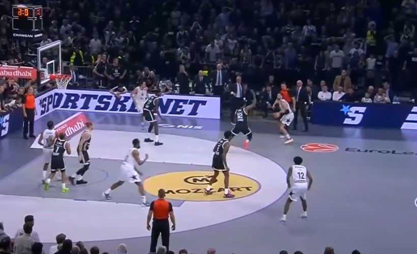Image for Partizan slavio protiv Olimpije, Gudurić promašio šut za pobedu