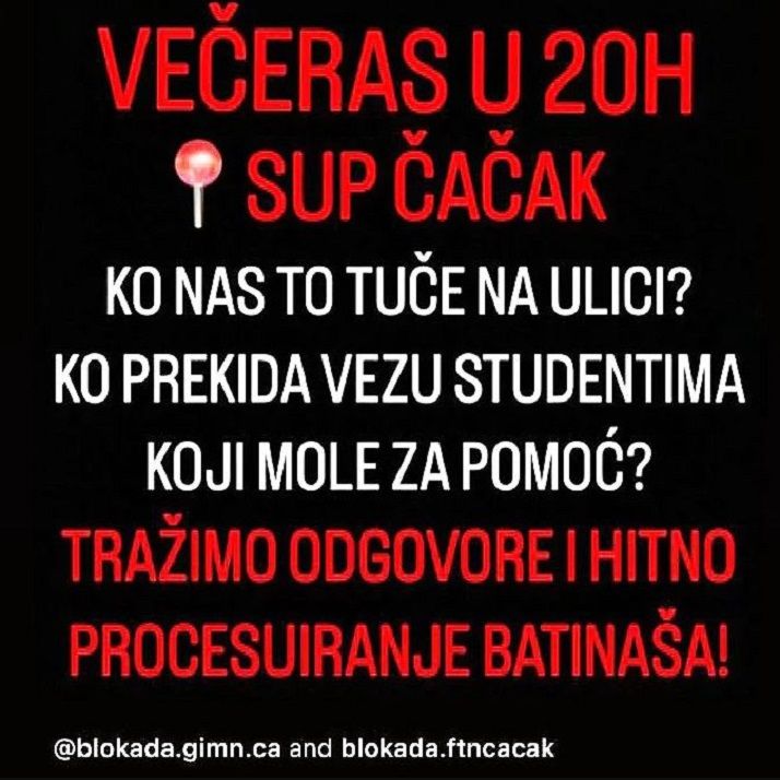 Image for Protest ispred policije