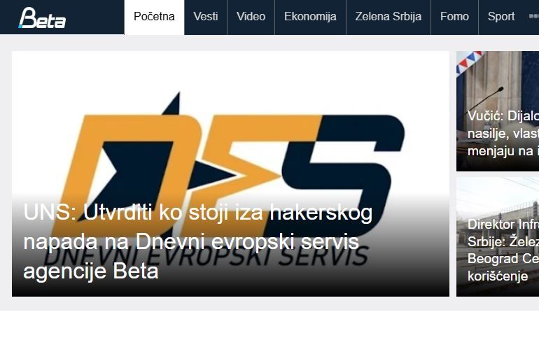 Image for Hakerski napad na Betu