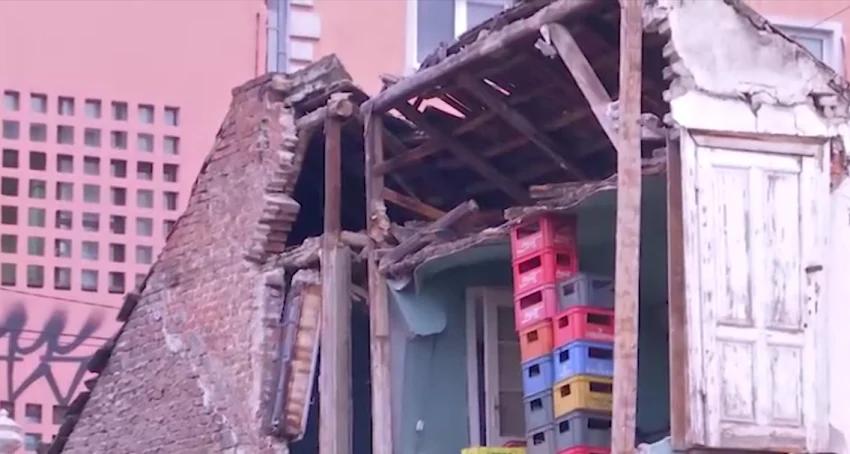 Image for Mediji: Obrušio se zid kuće pored gradilišta na Vračaru, nema povređenih