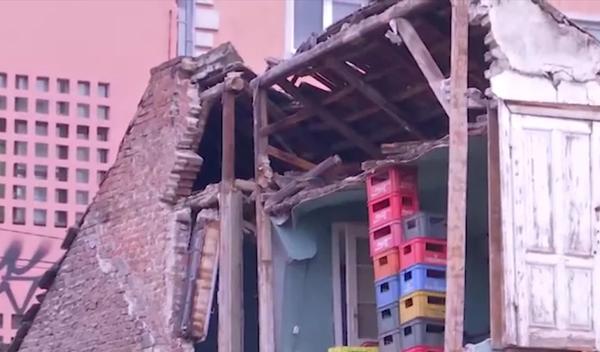 Image for Mediji: Obrušio se zid kuće pored gradilišta na Vračaru, nema povređenih