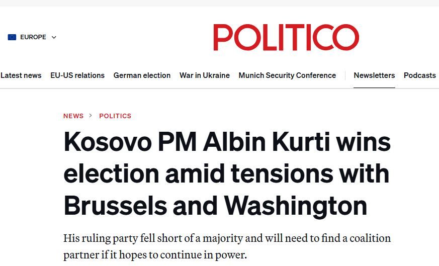 Image for Kosovo nastavlja put sukoba