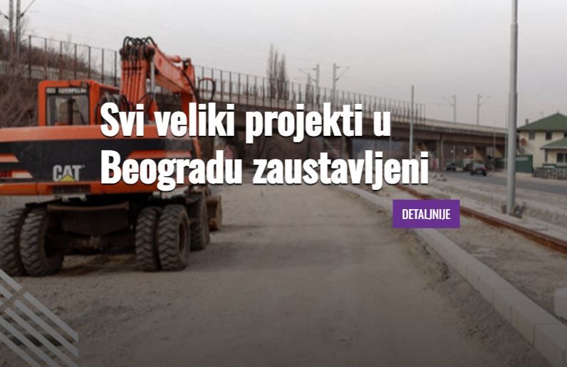 Image for Zaustavljeni svi projekti