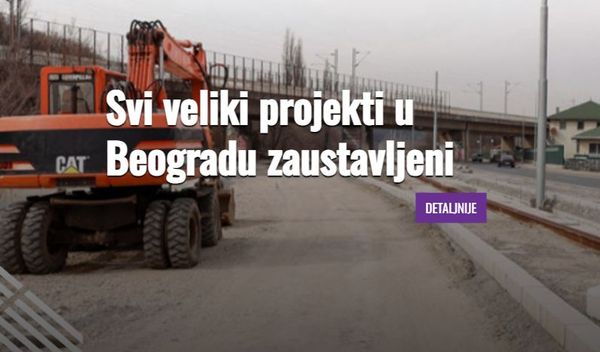 Image for Zaustavljeni svi projekti