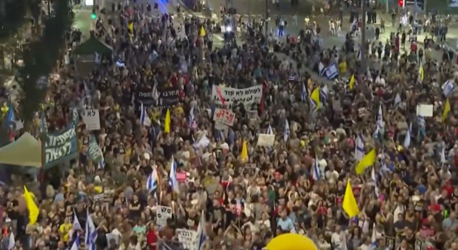Image for Masovni protesti u Tel Avivu: Više od 100.000 ljudi traži kraj rata 