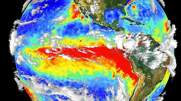 Prosečne temperature površine mora (bez polarnih oblasti) u aprilu ove godine su bile blizu istorijskih maksimuma iz prethodne godine, uz intenzivne morske toplotne talase