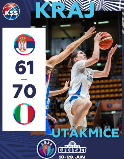 Image for Poraz košarkašica u prvom kolu