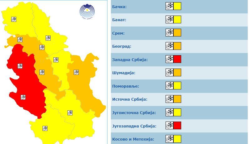 Image for Crveni alarm na zapadu Srbije
