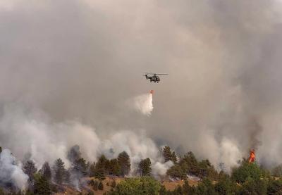 U gašenje požara u Srbiji uključene i helikopterske jedinice