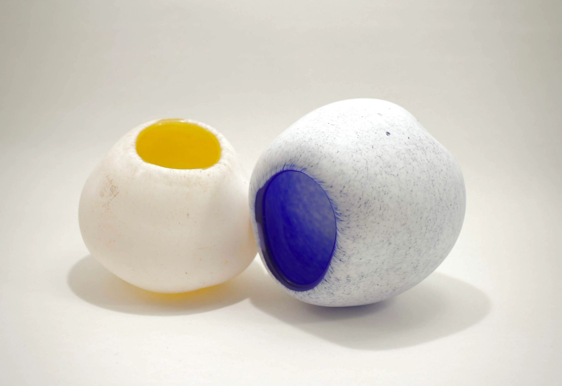 Tealight holders inspired by snow lanterns