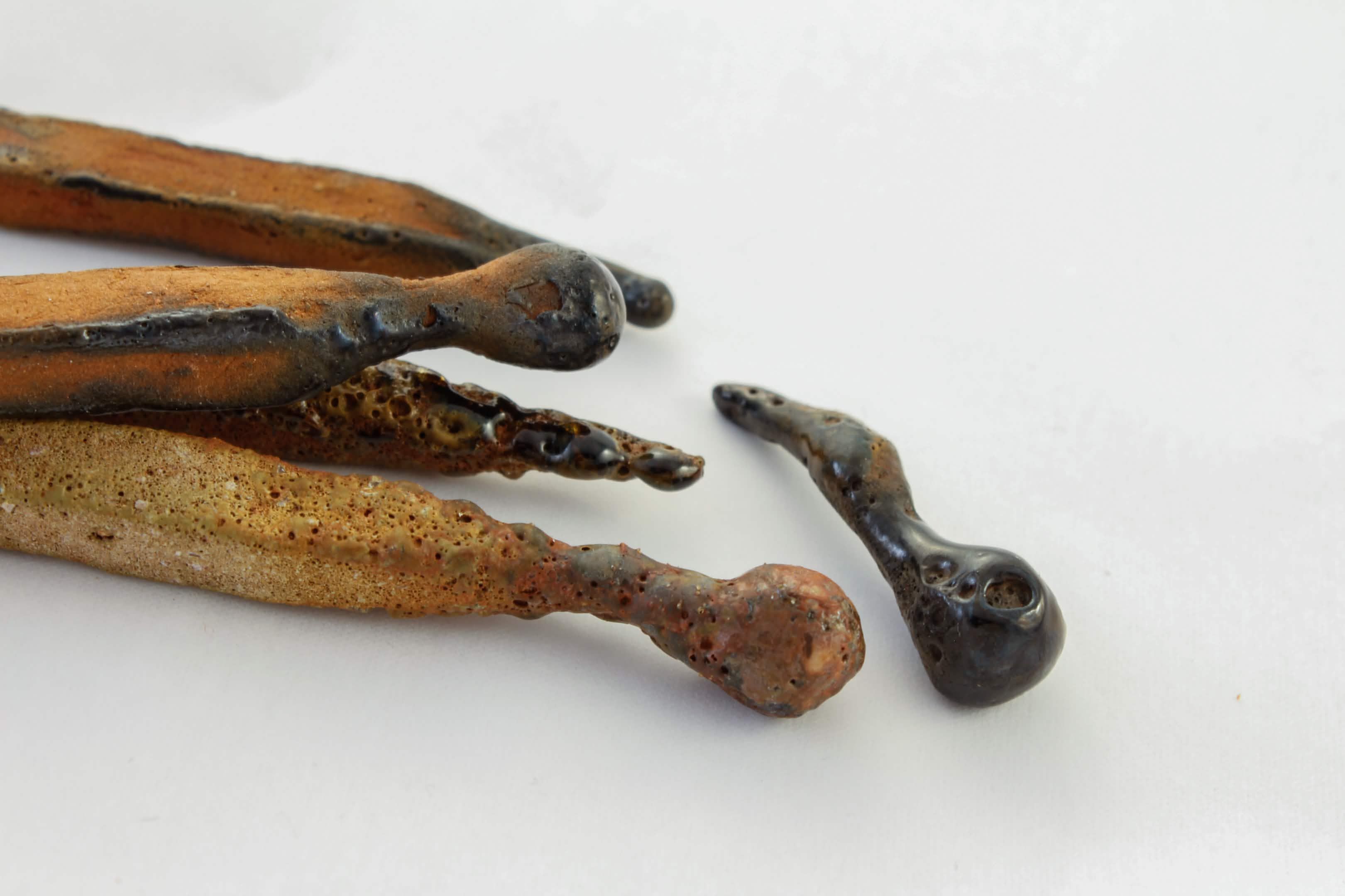 Sculptural ceramic matches