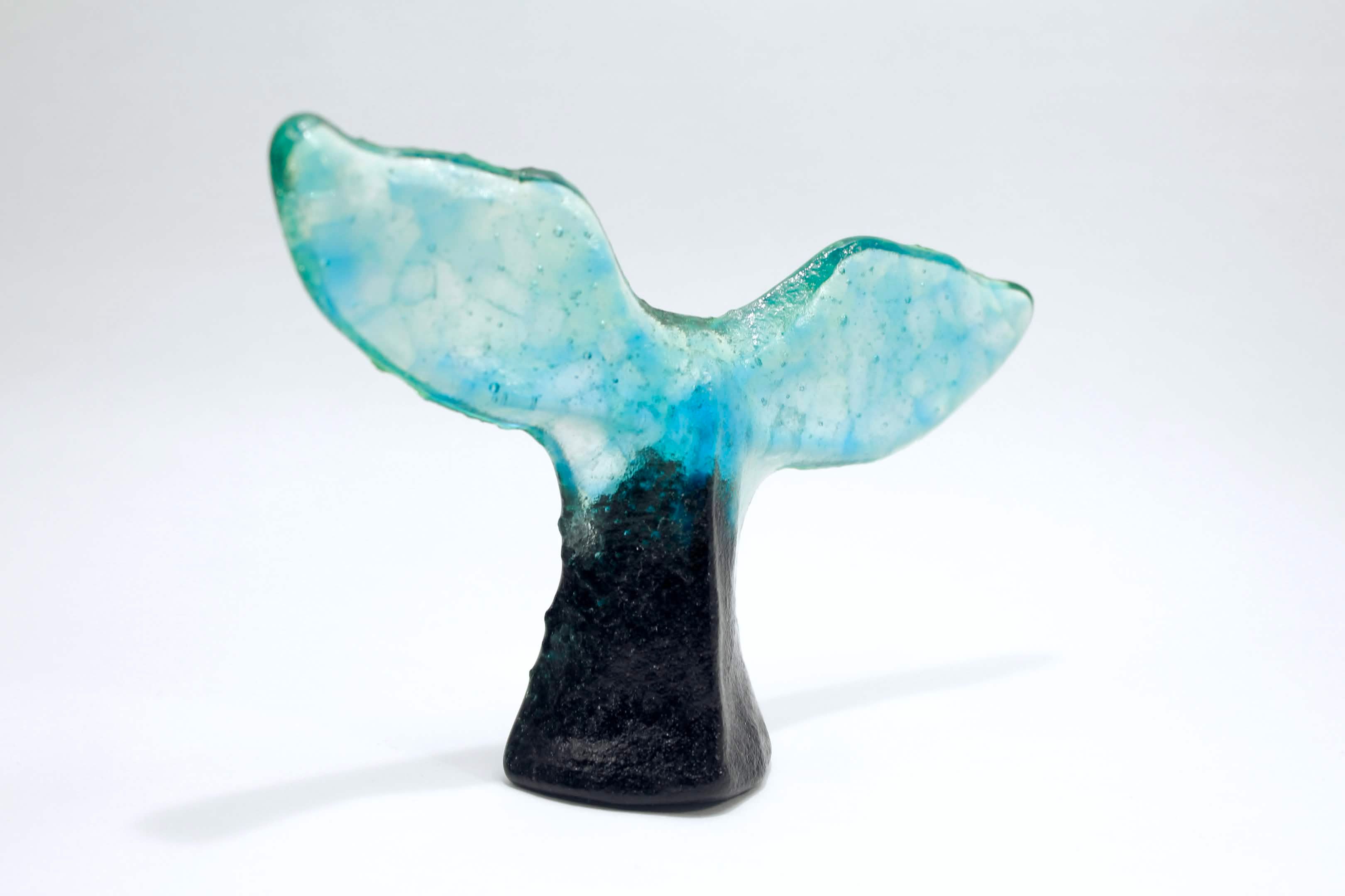 Whale tail sculpture