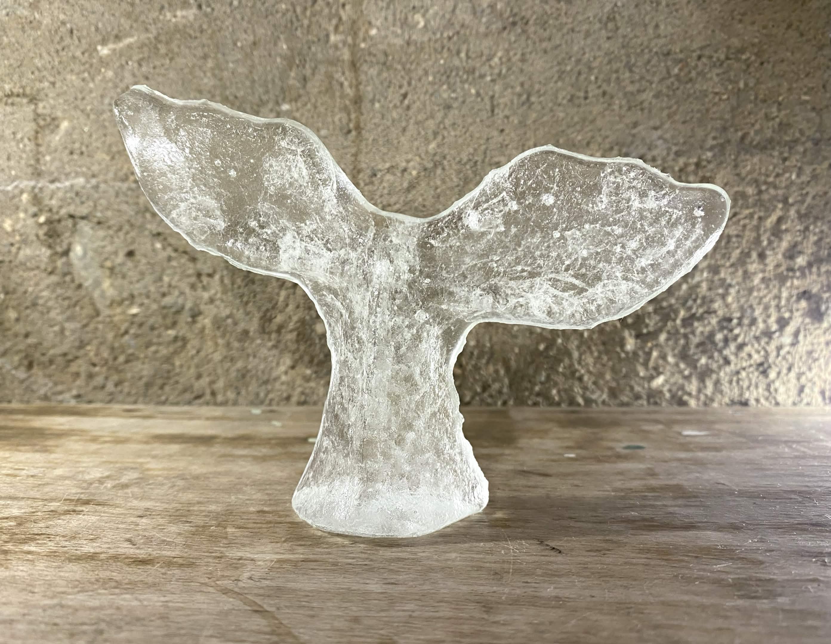 Whale tail sculpture